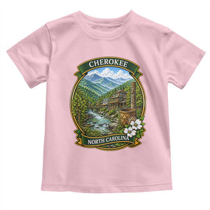 Vintage Great Smoky Mountains Toddler T Shirt Cherokee North Carolina Landscape