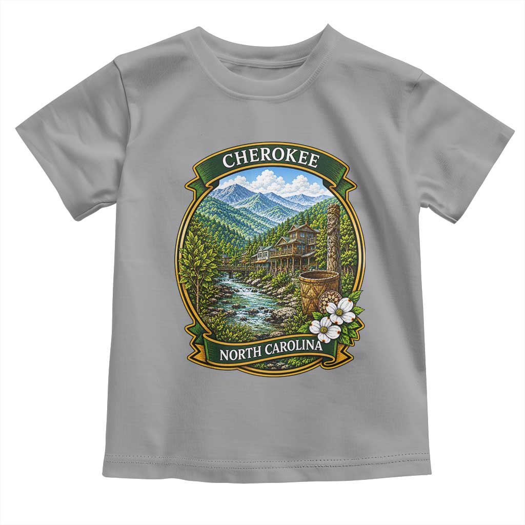 Vintage Great Smoky Mountains Toddler T Shirt Cherokee North Carolina Landscape