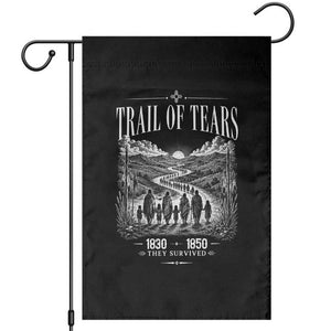 Cherokee History Native American Vintage Gift Garden Flag They Survived Trail Of Tears