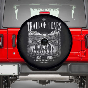 Cherokee History Native American Vintage Gift Spare Tire Cover They Survived Trail Of Tears