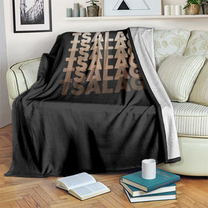 Cherokee Tsalagi Heritage Pride Stacked Typography Throw Blanket