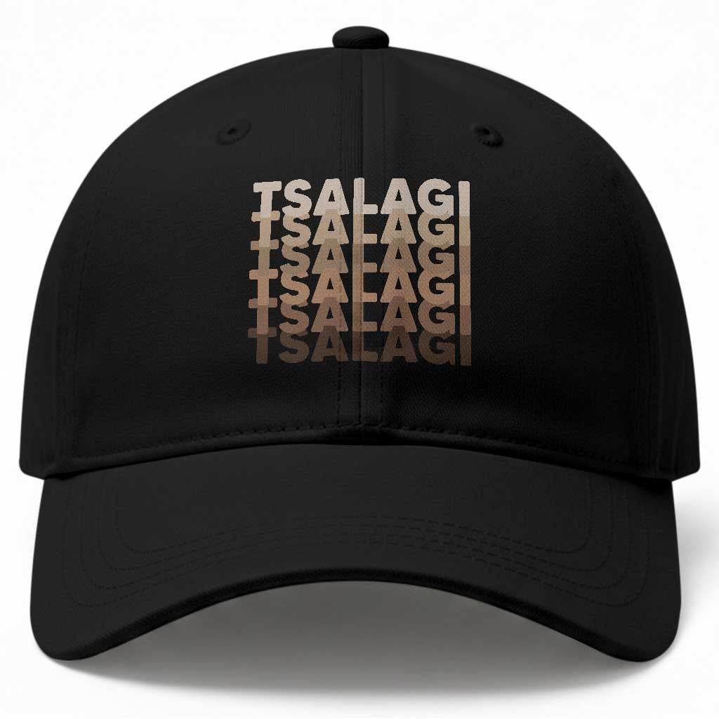 Cherokee Tsalagi Heritage Pride Stacked Typography Baseball Cap TS12 Print Your Wear