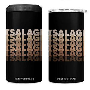 Cherokee Tsalagi Heritage Pride Stacked Typography 4 in 1 Can Cooler Tumbler