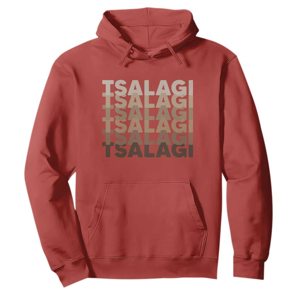 Cherokee Tsalagi Heritage Pride Stacked Typography Hoodie