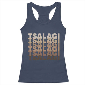 Cherokee Tsalagi Heritage Pride Stacked Typography Racerback Tank Top