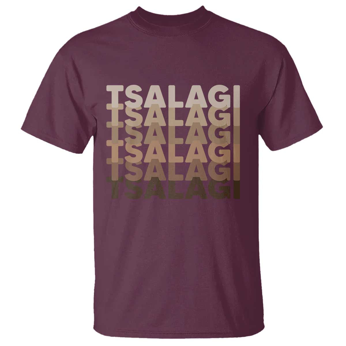 Cherokee Tsalagi Heritage Pride Stacked Typography T Shirt