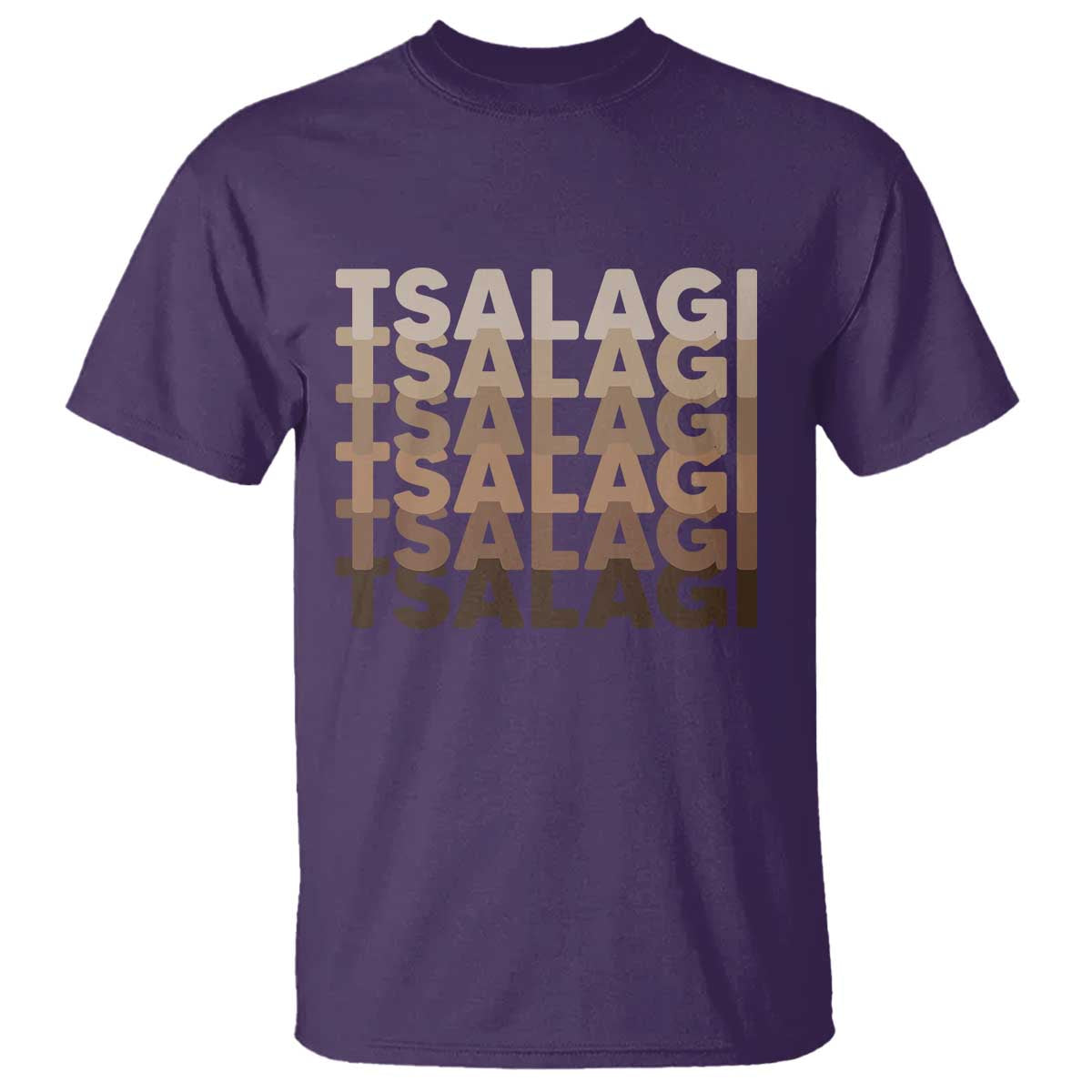 Cherokee Tsalagi Heritage Pride Stacked Typography T Shirt