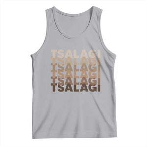 Cherokee Tsalagi Heritage Pride Stacked Typography Tank Top