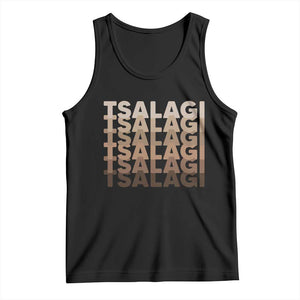 Cherokee Tsalagi Heritage Pride Stacked Typography Tank Top
