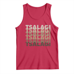 Cherokee Tsalagi Heritage Pride Stacked Typography Tank Top