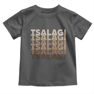 Cherokee Tsalagi Heritage Pride Stacked Typography Toddler T Shirt
