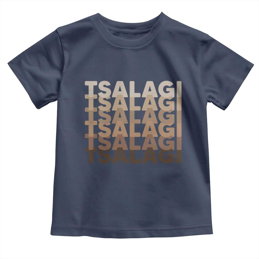 Cherokee Tsalagi Heritage Pride Stacked Typography Toddler T Shirt