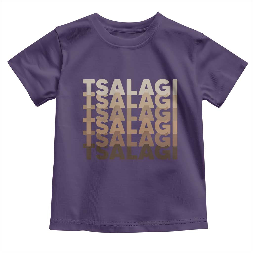 Cherokee Tsalagi Heritage Pride Stacked Typography Toddler T Shirt