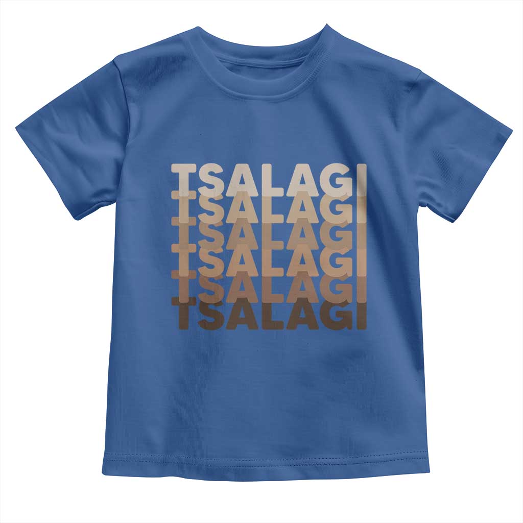 Cherokee Tsalagi Heritage Pride Stacked Typography Toddler T Shirt
