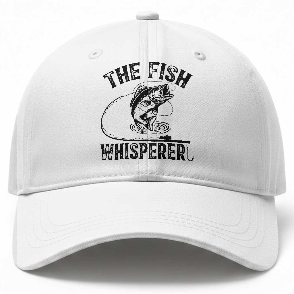Funny The Fish Whisperer Baseball Cap Fishing Lover Angler Gift TS12 Print Your Wear