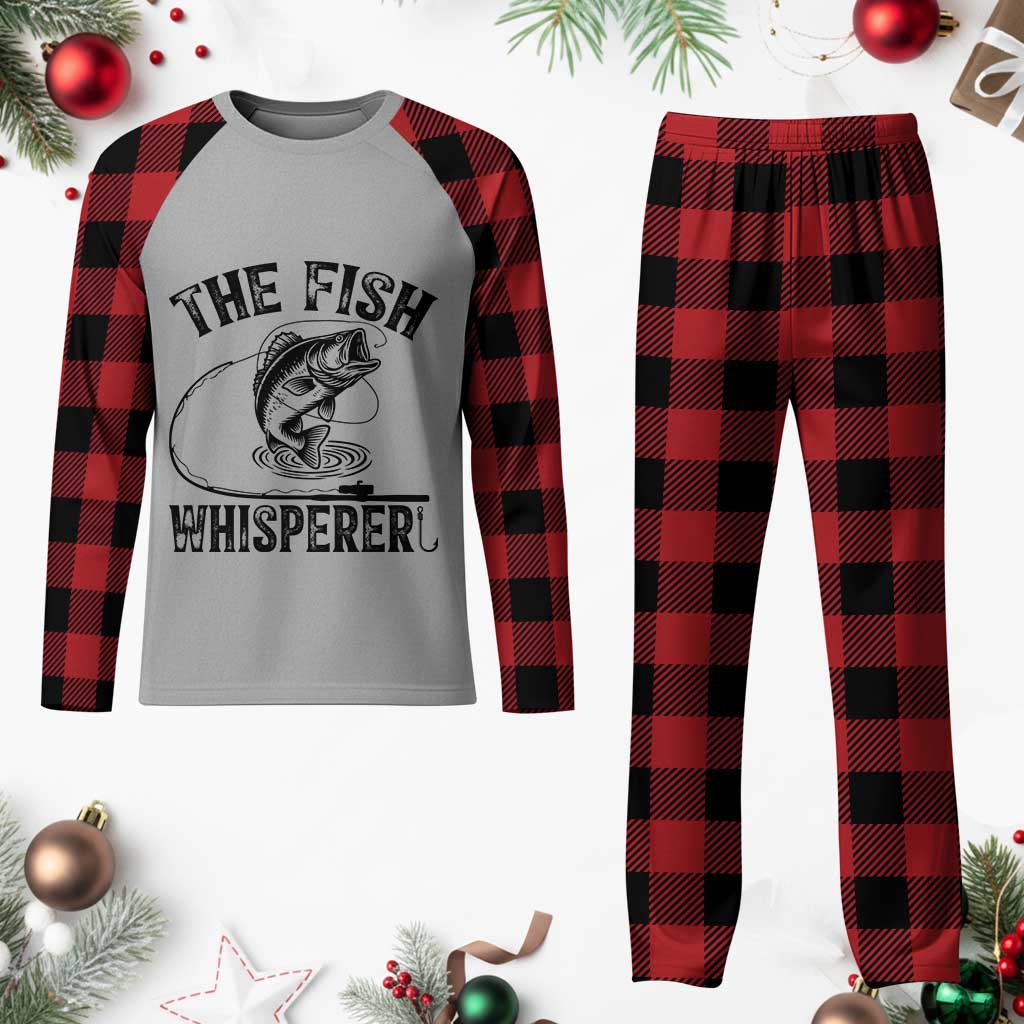 Funny The Fish Whisperer Plaid Pajama Set Fishing Lover Angler Gift TS12 Buffalo Plaid Print Your Wear