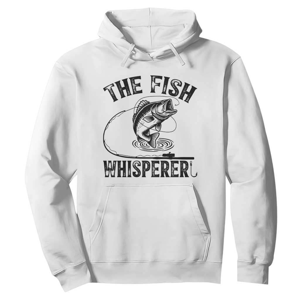 Funny The Fish Whisperer Hoodie Fishing Lover Angler Gift TS12 White Print Your Wear