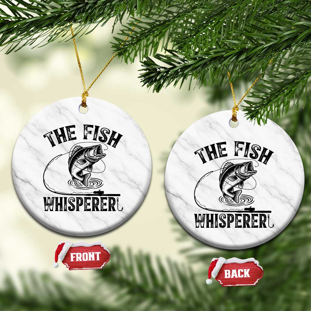Funny The Fish Whisperer Ceramic Ornament Fishing Lover Angler Gift TS12 1pc White Marble Print Your Wear