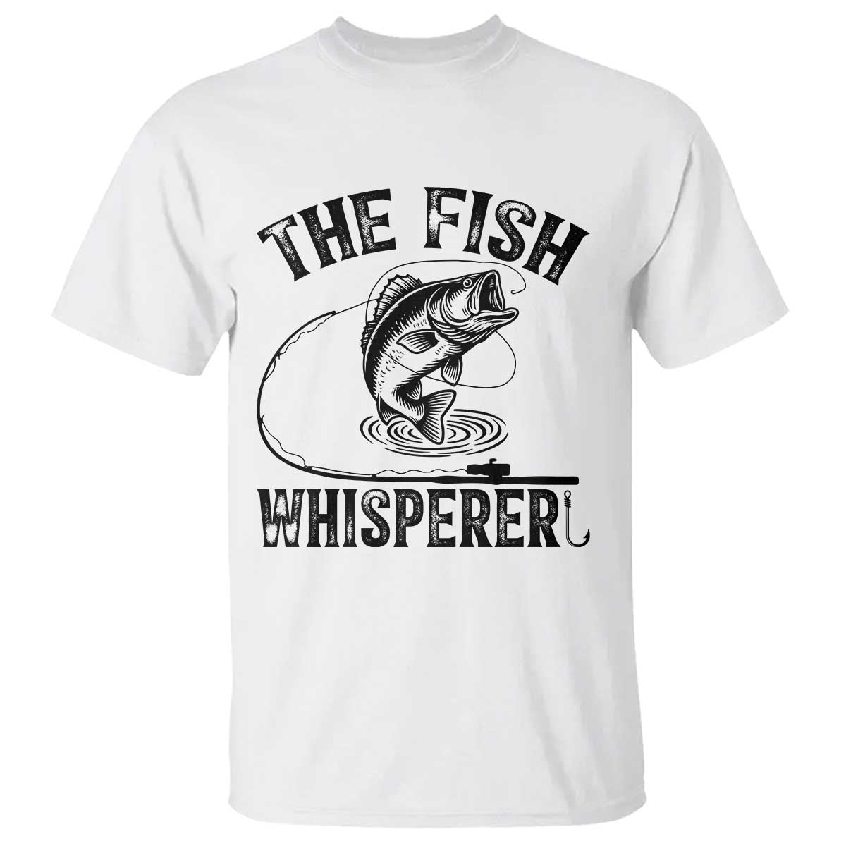 Funny The Fish Whisperer T Shirt Fishing Lover Angler Gift TS12 White Print Your Wear