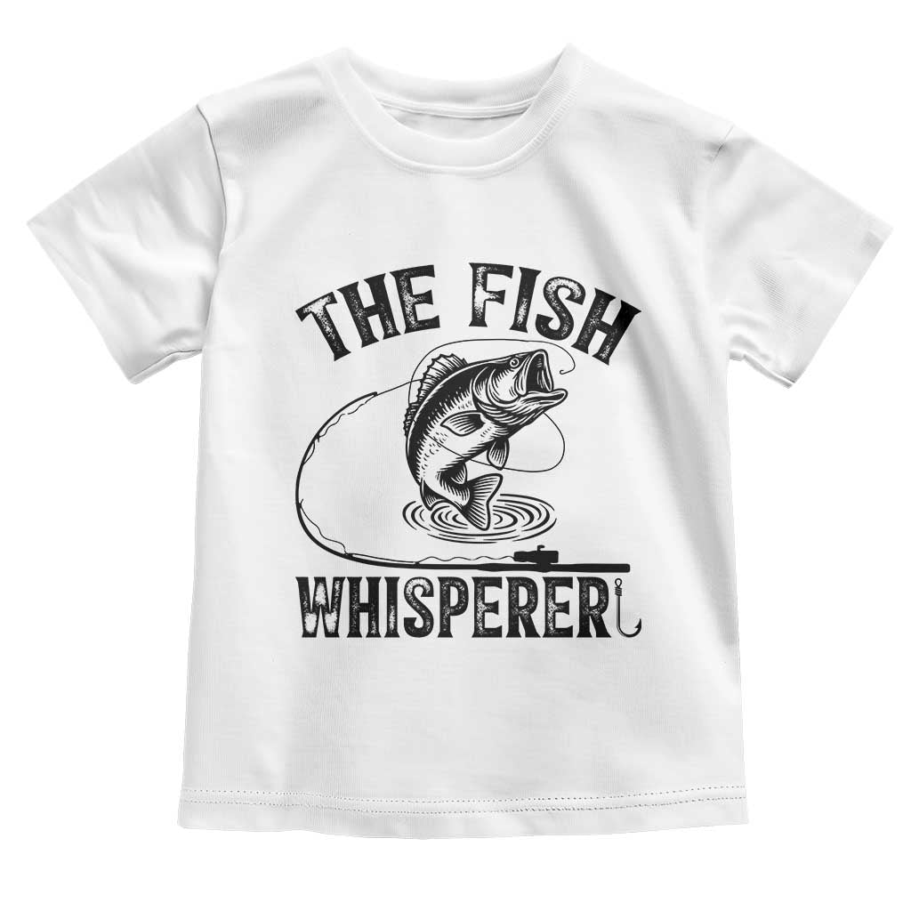 Funny The Fish Whisperer Toddler T Shirt Fishing Lover Angler Gift TS12 White Print Your Wear