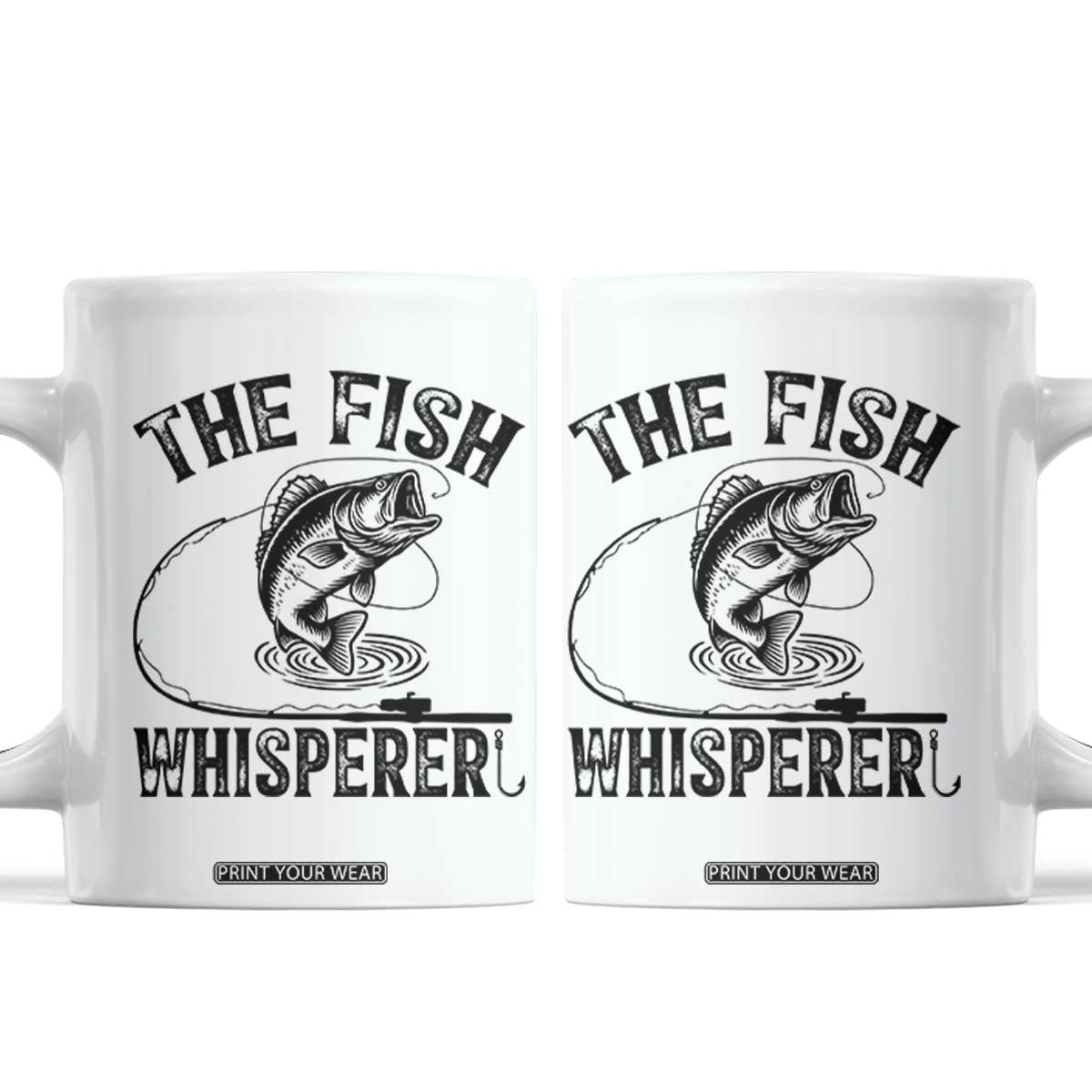 Funny The Fish Whisperer Coffee Mug Fishing Lover Angler Gift TS12 White Print Your Wear