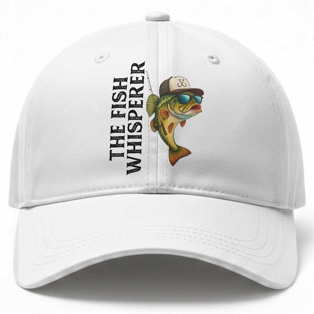 Funny The Fish Whisperer Fishing Baseball Cap Angler Lover Gift TS12 Print Your Wear