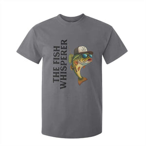 Funny The Fish Whisperer Fishing T Shirt For Kid Angler Lover Gift TS12 Charcoal Print Your Wear