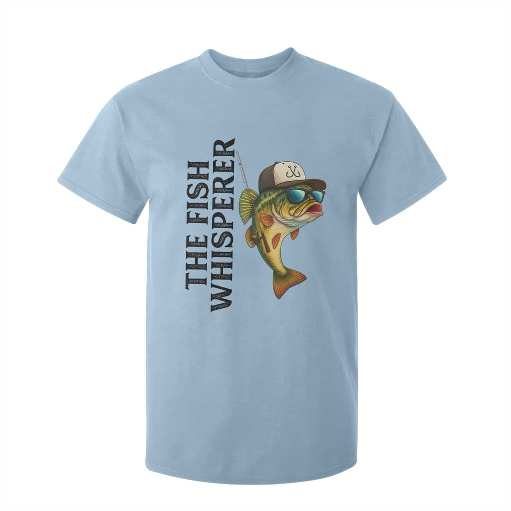 Funny The Fish Whisperer Fishing T Shirt For Kid Angler Lover Gift TS12 Light Blue Print Your Wear