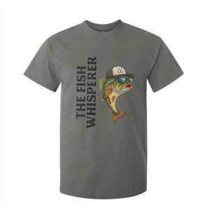 Funny The Fish Whisperer Fishing T Shirt For Kid Angler Lover Gift TS12 Military Green Print Your Wear