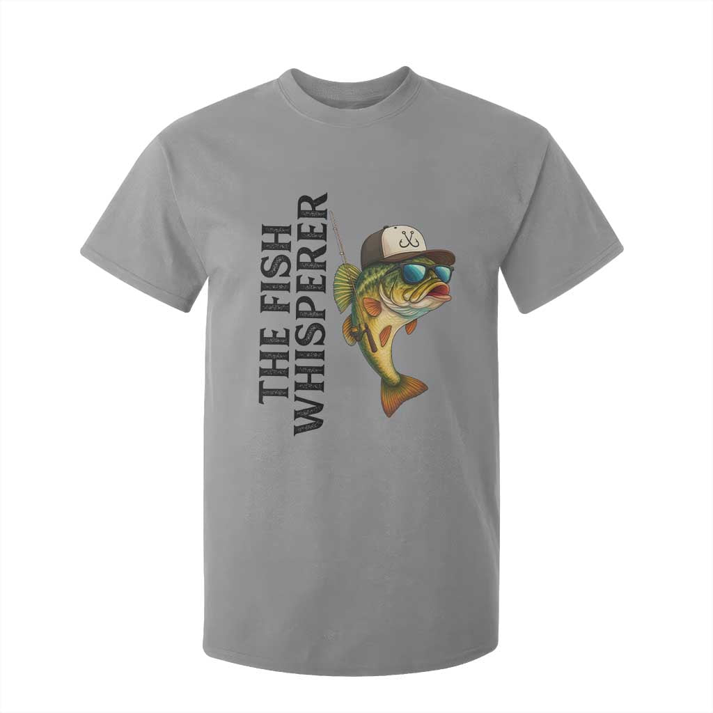 Funny The Fish Whisperer Fishing T Shirt For Kid Angler Lover Gift TS12 Sport Gray Print Your Wear