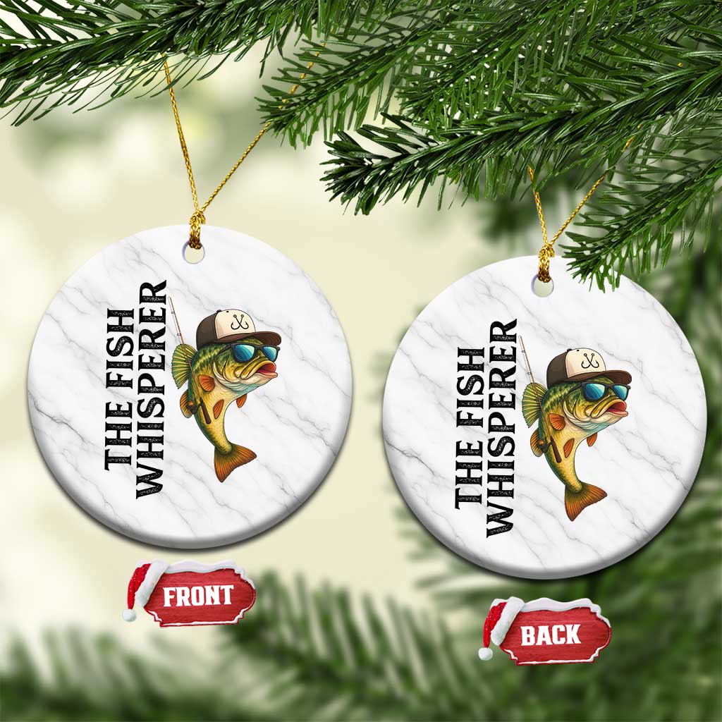 Funny The Fish Whisperer Fishing Ceramic Ornament Angler Lover Gift TS12 1pc White Marble Print Your Wear