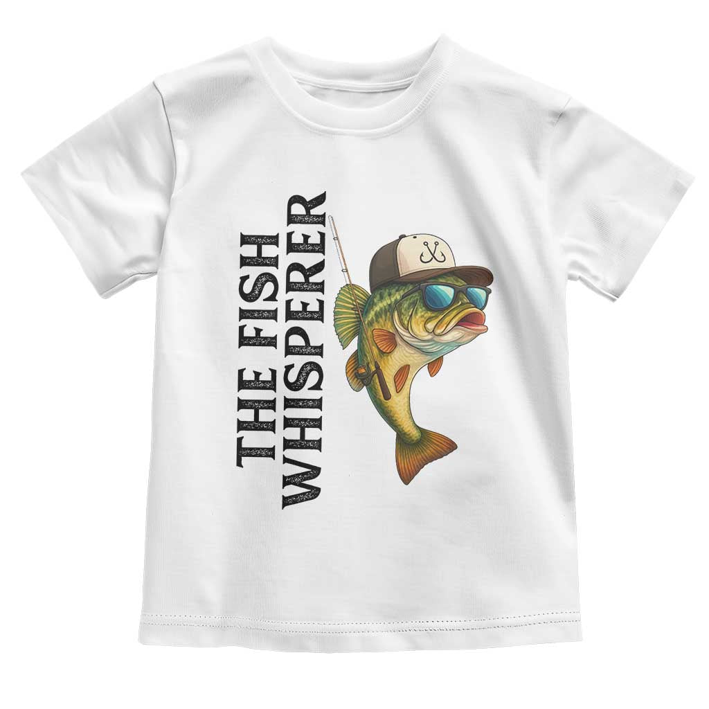 Funny The Fish Whisperer Fishing Toddler T Shirt Angler Lover Gift TS12 White Print Your Wear