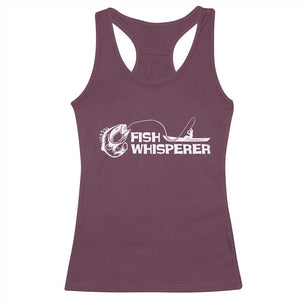 The Fish Whisperer Racerback Tank Top Funny Fishing Gift TS12 Maroon Print Your Wear