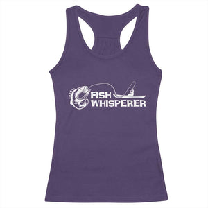 The Fish Whisperer Racerback Tank Top Funny Fishing Gift TS12 Purple Print Your Wear