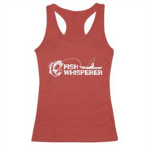 The Fish Whisperer Racerback Tank Top Funny Fishing Gift TS12 Red Print Your Wear