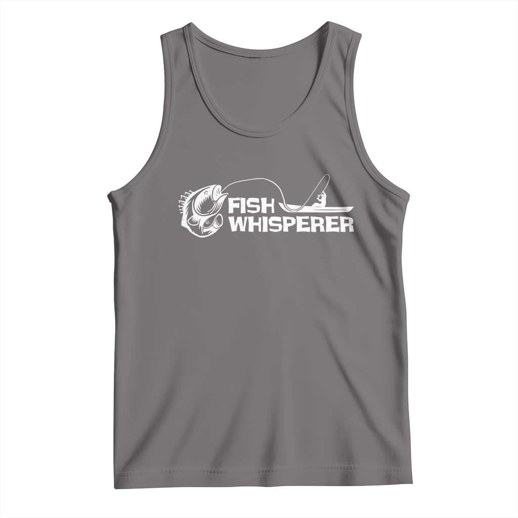 The Fish Whisperer Tank Top Funny Fishing Gift TS12 Deep Heather Print Your Wear