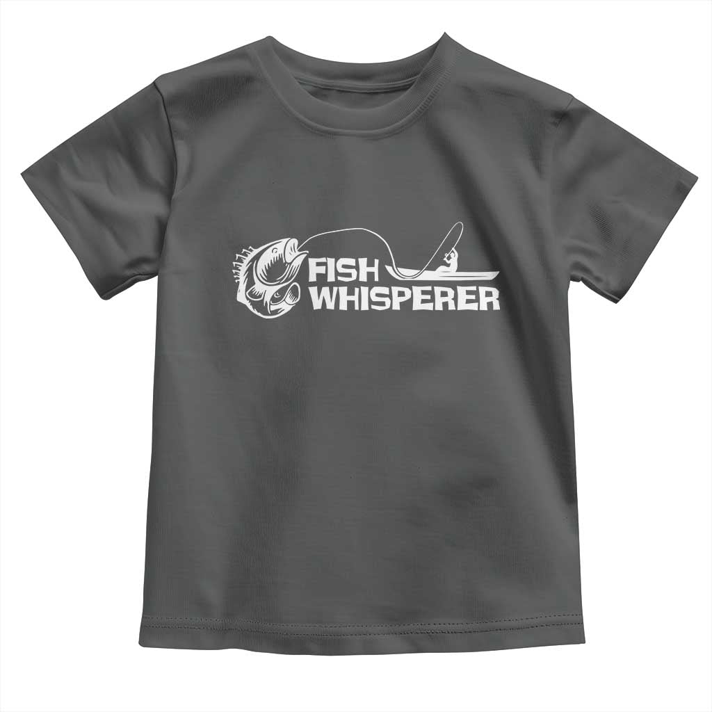 The Fish Whisperer Toddler T Shirt Funny Fishing Gift TS12 Dark Heather Print Your Wear