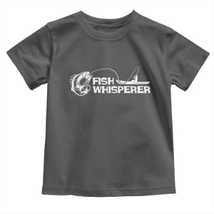The Fish Whisperer Toddler T Shirt Funny Fishing Gift TS12 Dark Heather Print Your Wear