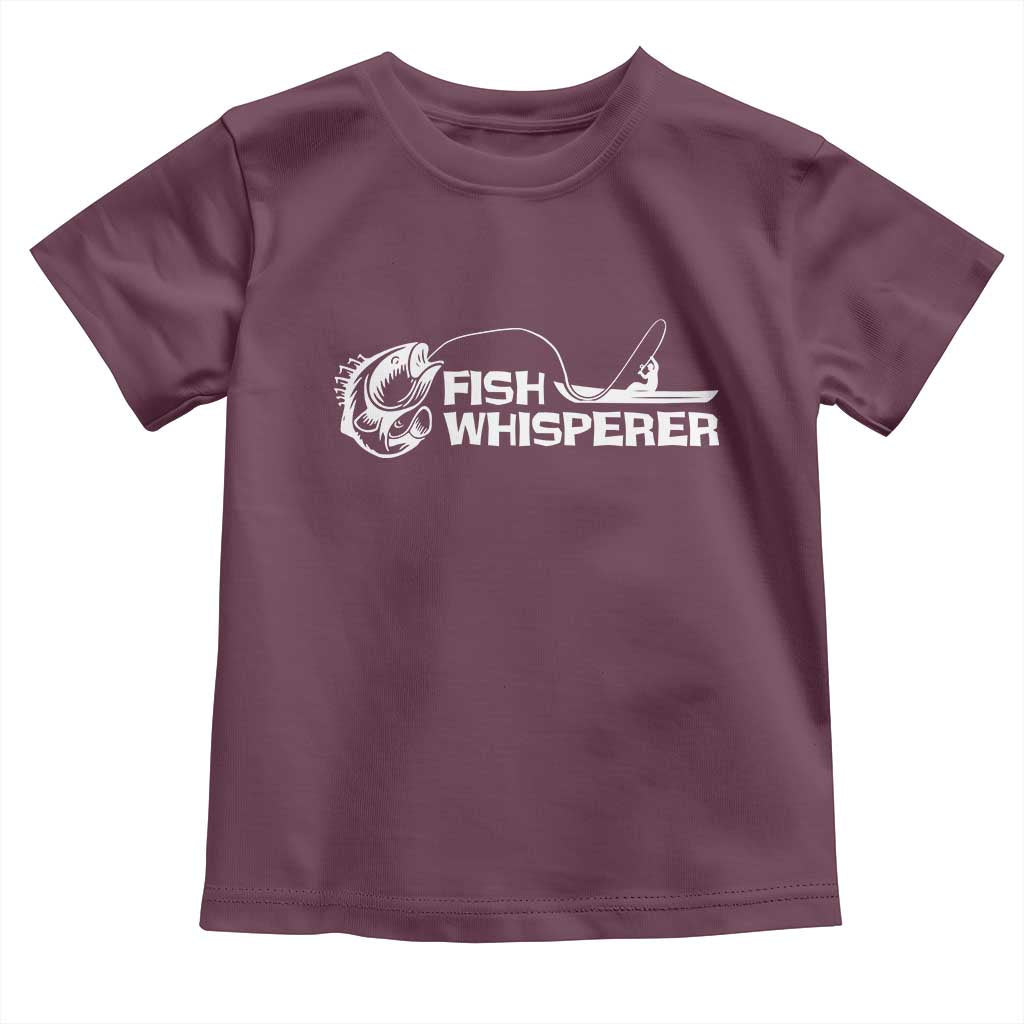 The Fish Whisperer Toddler T Shirt Funny Fishing Gift TS12 Maroon Print Your Wear