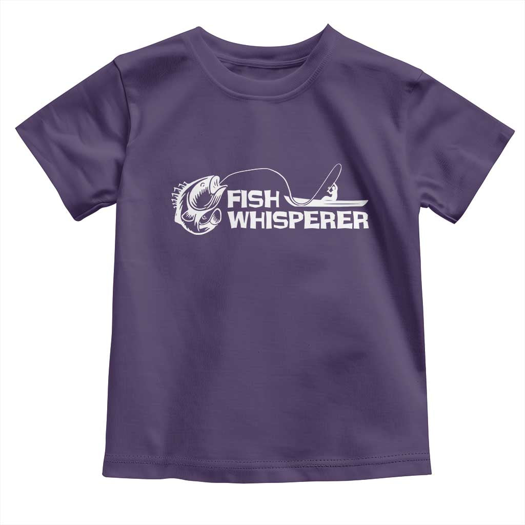 The Fish Whisperer Toddler T Shirt Funny Fishing Gift TS12 Purple Print Your Wear