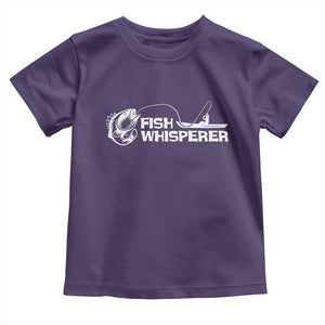The Fish Whisperer Toddler T Shirt Funny Fishing Gift TS12 Purple Print Your Wear