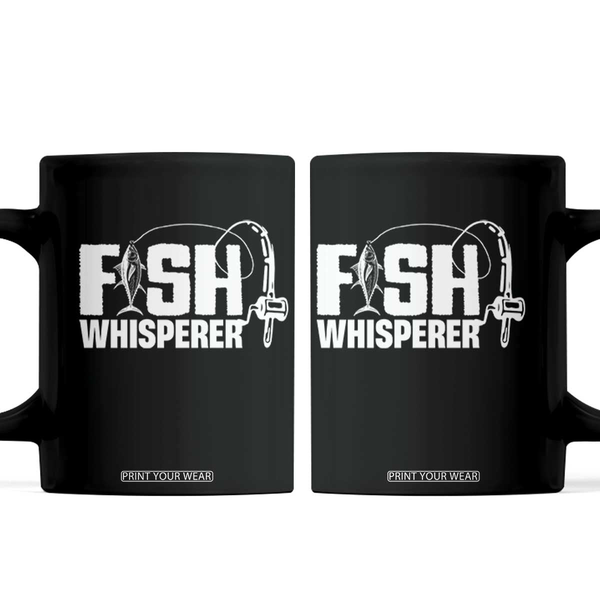 The Fish Whisperer Coffee Mug Fish Lover Humor TS12 Black Print Your Wear