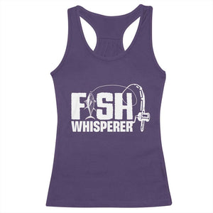 The Fish Whisperer Racerback Tank Top Fish Lover Humor TS12 Purple Print Your Wear