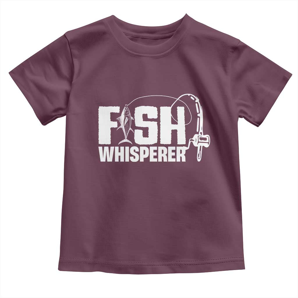 The Fish Whisperer Toddler T Shirt Fish Lover Humor TS12 Maroon Print Your Wear