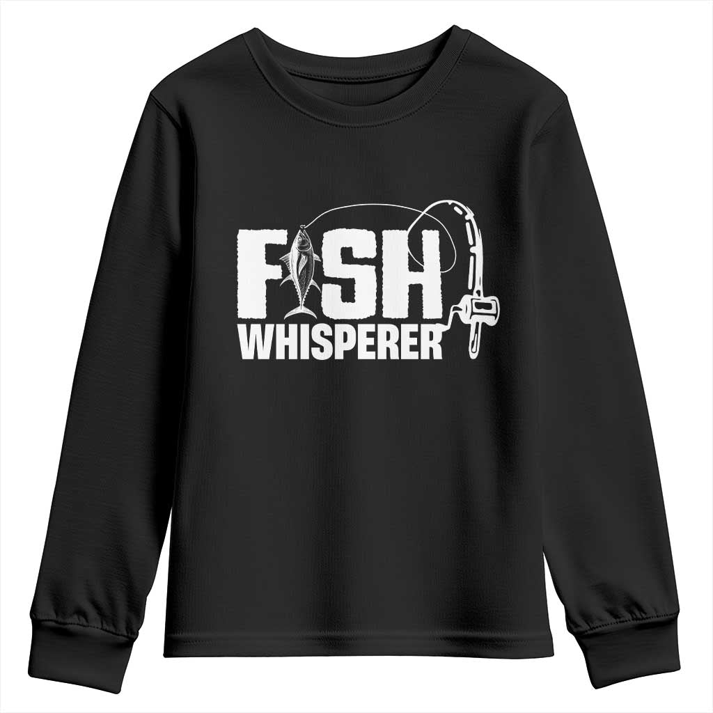 The Fish Whisperer Youth Sweatshirt Fish Lover Humor TS12 Black Print Your Wear