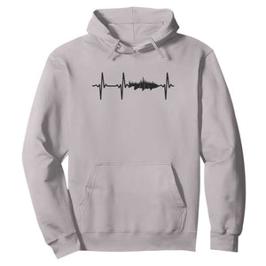 Fish And Forest Fishing Lover Heartbeat Gift Hoodie TS12 Ice Gray Print Your Wear