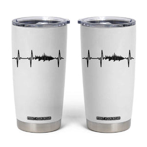 Fish And Forest Fishing Lover Heartbeat Gift Tumbler Cup TS12 White Print Your Wear