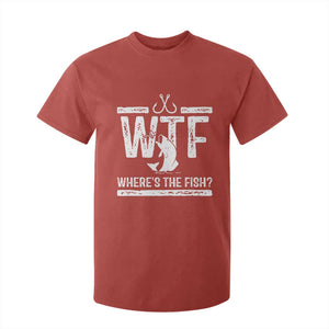 Where Is The Fish T Shirt For Kid Funny WTF Fishing Gift TS12 Red Print Your Wear