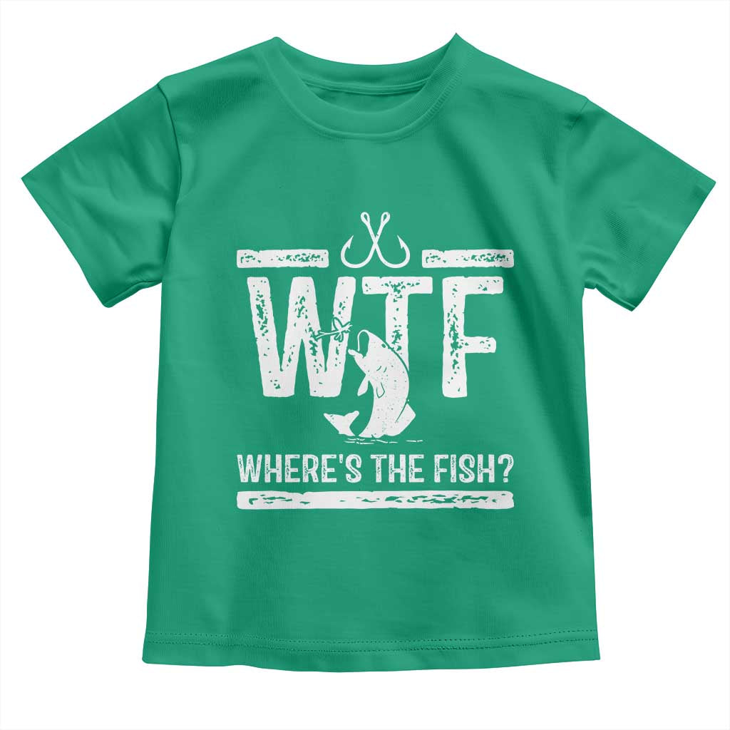 Where Is The Fish Toddler T Shirt Funny WTF Fishing Gift TS12 Irish Green Print Your Wear
