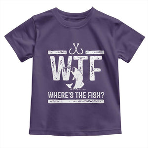Where Is The Fish Toddler T Shirt Funny WTF Fishing Gift TS12 Purple Print Your Wear